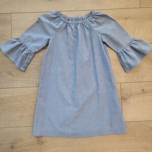 Kelly’s Kids Blue Girls Chambray Bell Sleeve Dress Size 5/6. Southern Preppy